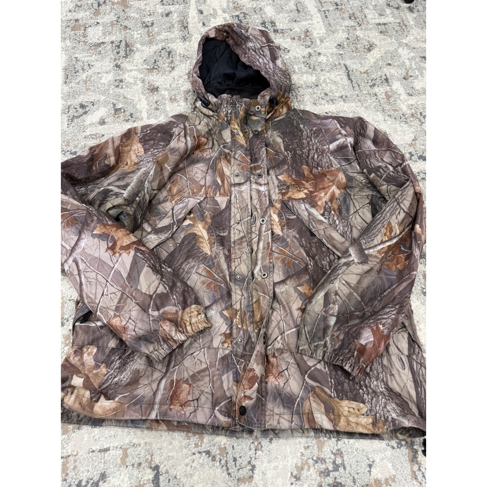 Field & Stream Realtree Hardwoods Camo HydroProof Ultra Hunting Jacket XL